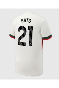 Chelsea Jorrel Hato #21 Fotballdrakt Borte Klær 2025-26 Korte ermer